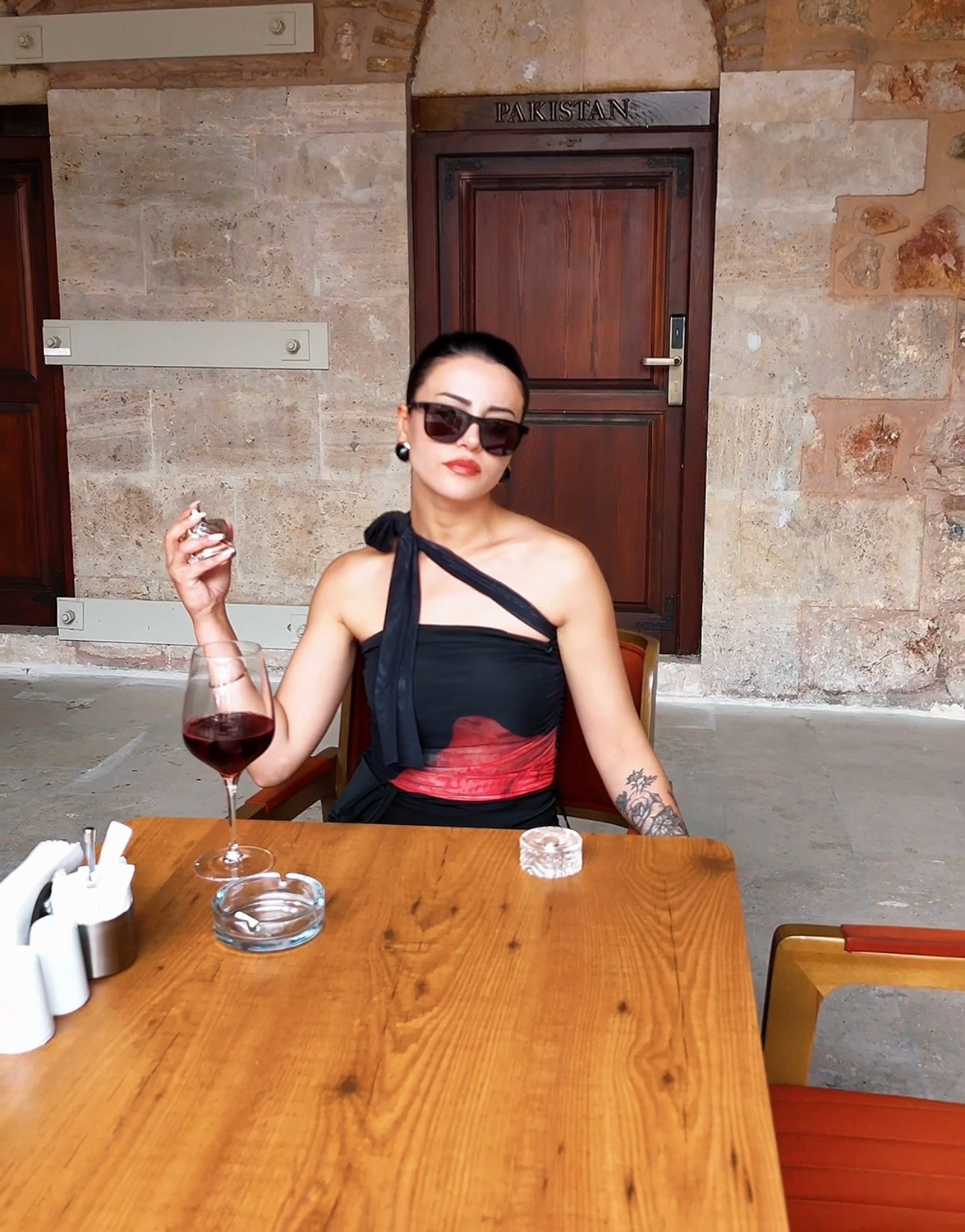 Flame Boyun Bağlamalı Bluz