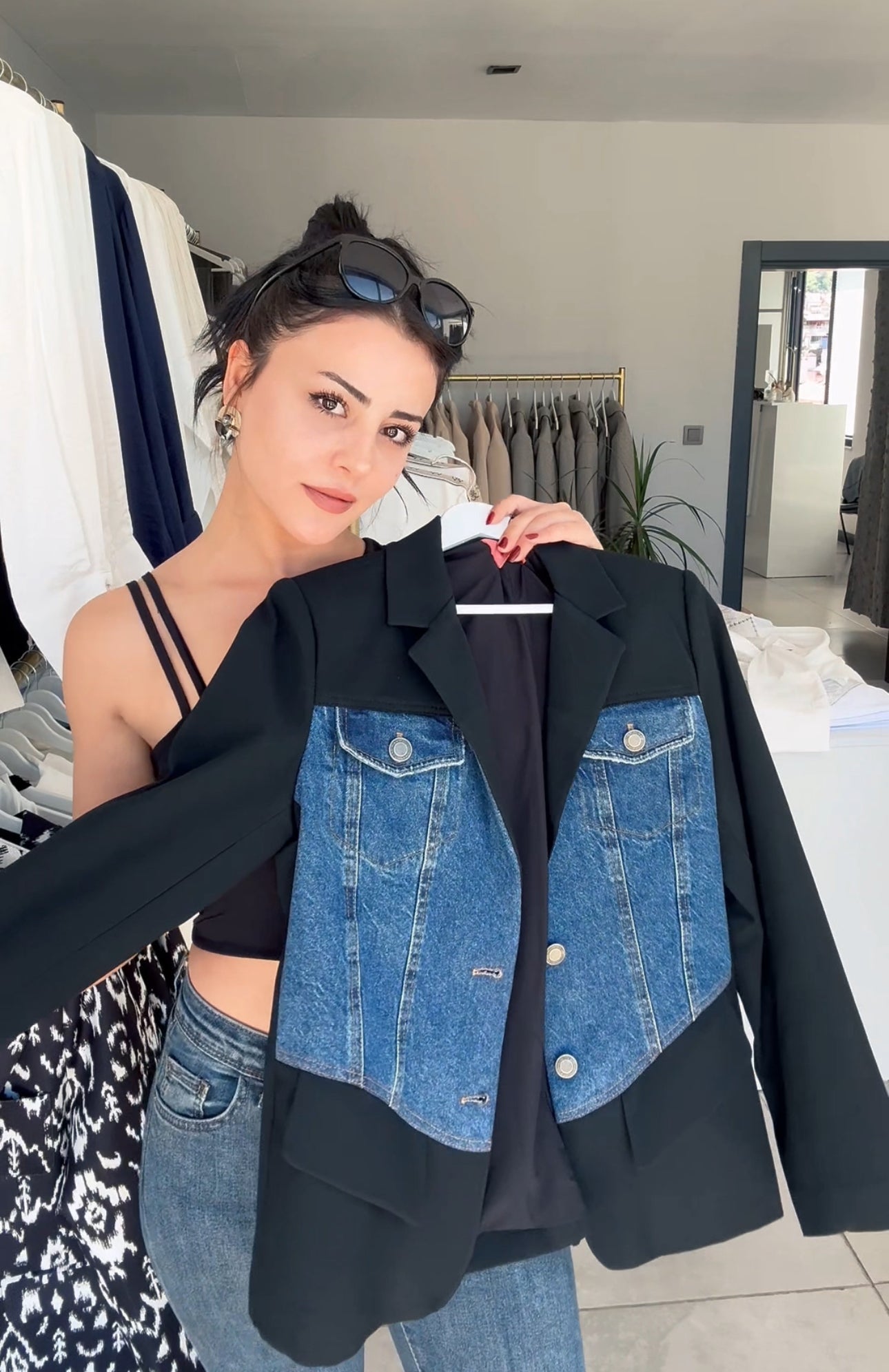 Denim Detay Blazer