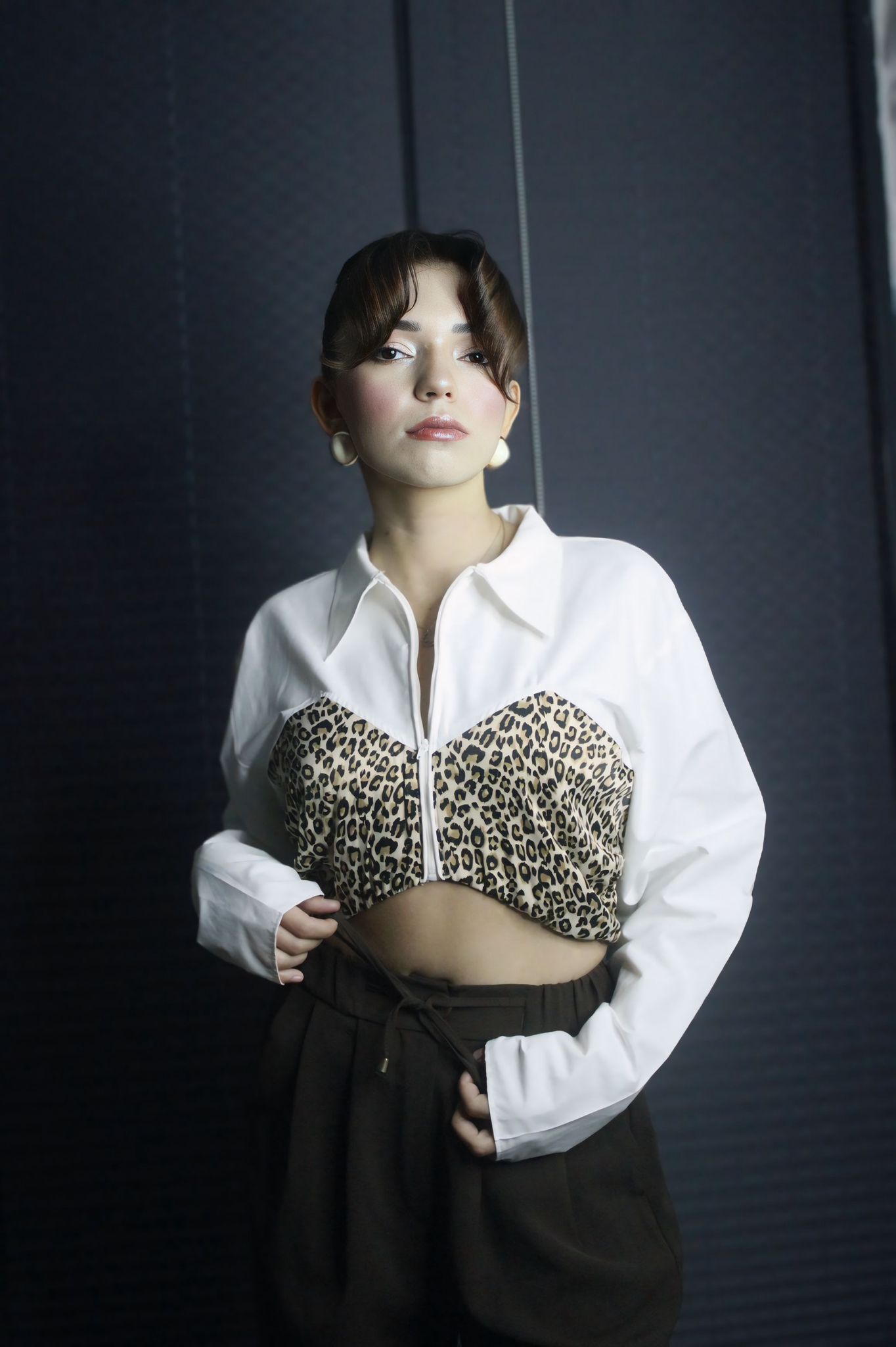 Leopar Desenli Gömlek