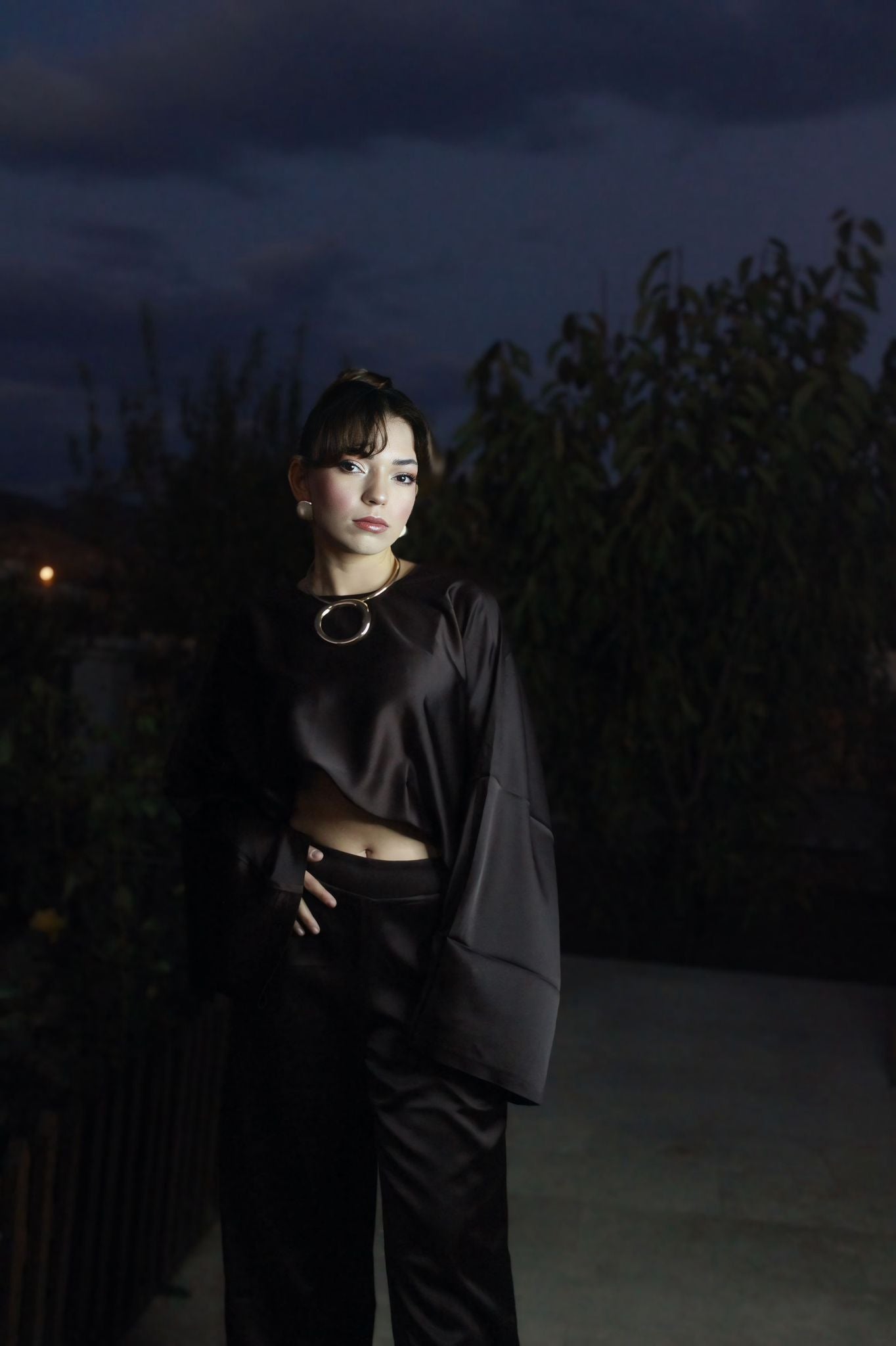 Premium Kahve Saten Takım