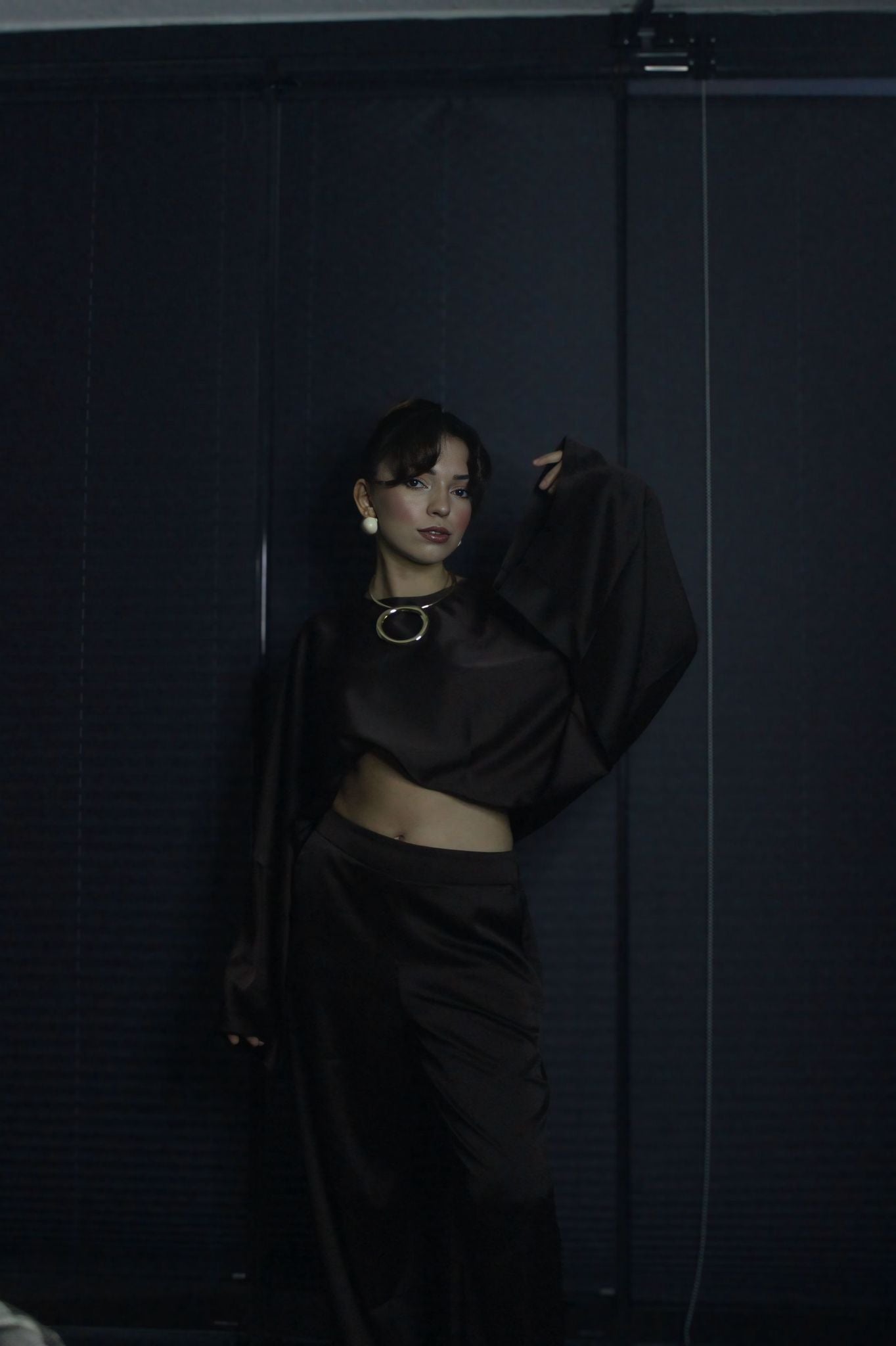 Premium Kahve Saten Takım